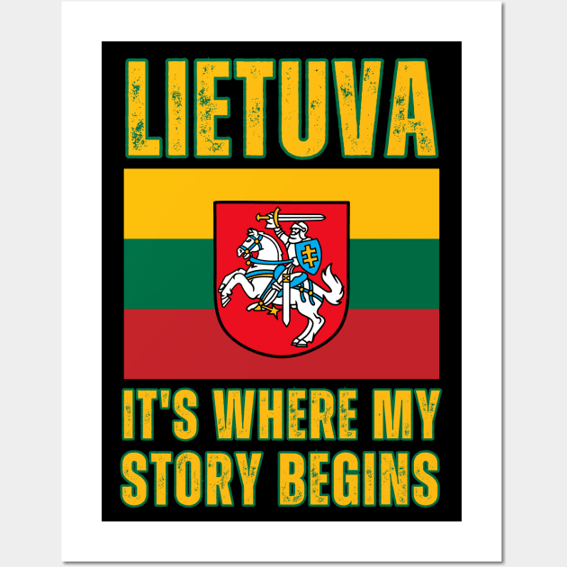 Lietuva Wall Art by footballomatic